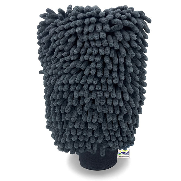 SOFTSPUN Microfiber Chenille & Glass Cloth Mitt